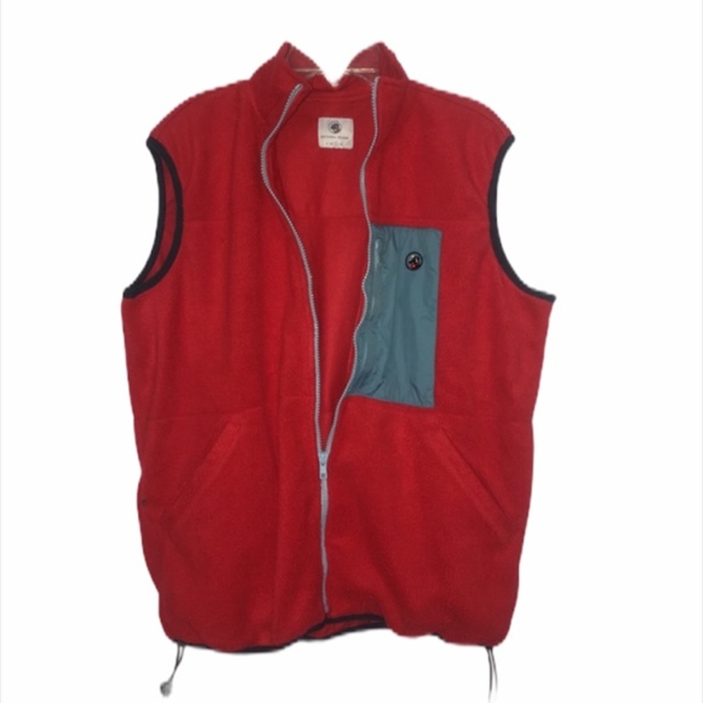 Southern Proper sleeveless fleece‎ vest Red Large